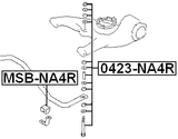 0423-NA4R - REAR STABILIZER LINK