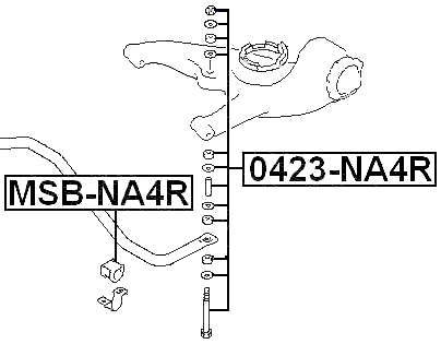 0423-NA4R - REAR STABILIZER LINK