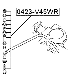 0423-V45WR - REAR STABILIZER LINK