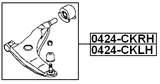 0424-CKRH - RIGHT FRONT ARM