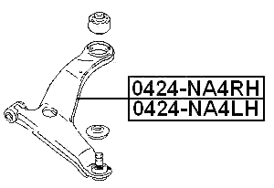 0424-NA4LH - LEFT FRONT ARM