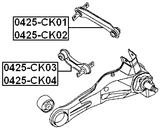 0425-CK01 - LEFT REAR UPPER ROD