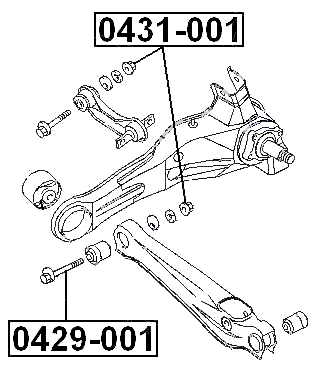 0429-001 - CAMBER ADJUSTING ECCENTRIC BOLT