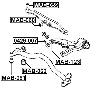 0429-007 - CAMBER ADJUSTING ECCENTRIC BOLT