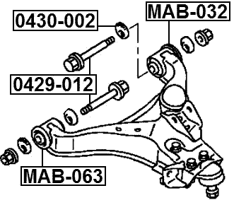 0429-012 - CAMBER ADJUSTING ECCENTRIC BOLT