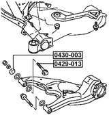 0429-013 - CAMBER ADJUSTING ECCENTRIC BOLT
