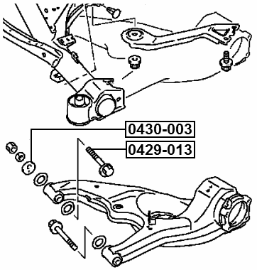 0429-013 - CAMBER ADJUSTING ECCENTRIC BOLT