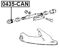 0435-CAN - UPPER ARM THREADED BUSHING