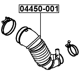 04450-001 - AIR CLEANER HOSE