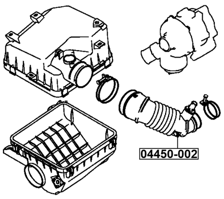 04450-002 - AIR CLEANER HOSE