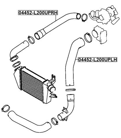 04452-L200UPLH - INTERCOOLER HOSE
