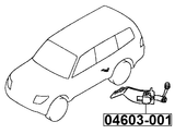 04603-001 - REAR LEVEL SENSOR (WITH BRACKET, WITH LINK)