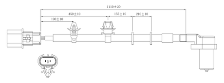 04606-002 - ABS SENSOR FRONT RIGHT