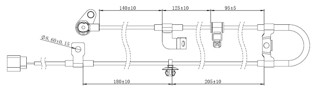 04606-011 - ABS SENSOR REAR LEFT
