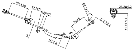 04606-013 - ABS SENSOR FRONT LEFT