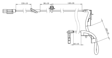 04606-018 - ABS SENSOR REAR RIGHT