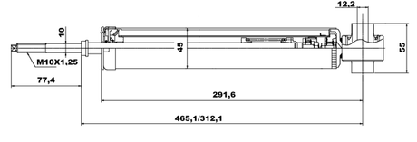 04650959R - REAR SHOCK ABSORBER