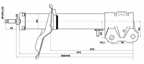 04660919FR - SHOCK ABSORBER FRONT RIGHT