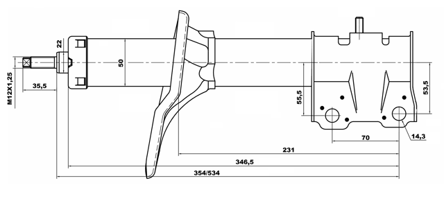 04665579F - FRONT SHOCK ABSORBER