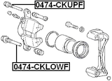 0474-CKLOWF - FRONT CALIPER SLIDE PIN