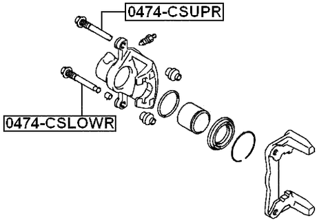 0474-CSUPR - REAR CALIPER SLIDE PIN