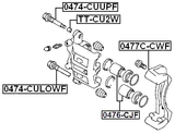 0474-CUUPF - FRONT CALIPER SLIDE PIN
