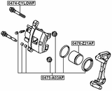 0475-A03AF - FRONT BRAKE CALIPER REPAIR KIT (SET FOR ONE SIDE)