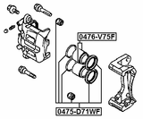 0475-D71WF - FRONT BRAKE CALIPER REPAIR KIT (SET FOR ONE SIDE)