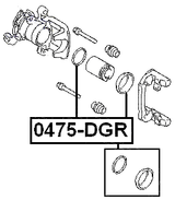 0475-DGR - REAR BRAKE CALIPER REPAIR KIT (SET FOR ONE SIDE)