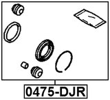 0475-DJR - REAR BRAKE CALIPER REPAIR KIT (SET FOR ONE SIDE)