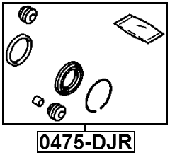 0475-DJR - REAR BRAKE CALIPER REPAIR KIT (SET FOR ONE SIDE)