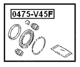 0475-V45F - FRONT BRAKE CALIPER REPAIR KIT (SET FOR ONE SIDE)