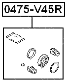 0475-V45R - REAR BRAKE CALIPER REPAIR KIT (SET FOR ONE SIDE)