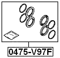 0475-V97F - FRONT BRAKE CALIPER REPAIR KIT (SET FOR TWO SIDES)