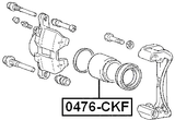 0476-CKF - FRONT CALIPER PISTON D54
