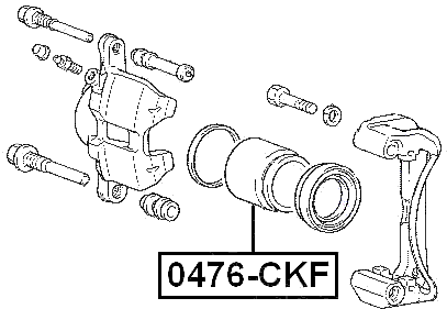 0476-CKF - FRONT CALIPER PISTON D54