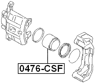 0476-CSF - FRONT CALIPER PISTON D60.2