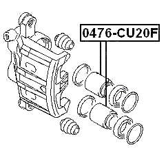 0476-CU20F - FRONT CALIPER PISTON D42.8