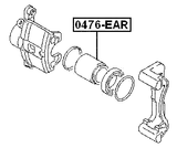 0476-EAR - REAR CALIPER PISTON D34.8