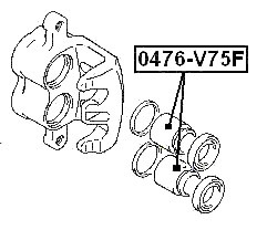 0476-V75F - FRONT CALIPER PISTON D45.4