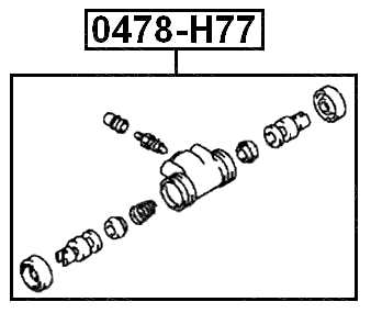 0478-H77 - REAR WHEEL BRAKE CYLINDER