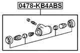 0478-KB4ABS - REAR WHEEL BRAKE CYLINDER
