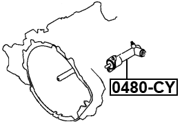 0480-CY - CLUTCH SLAVE CYLINDER