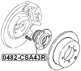 0482-CSA43R - REAR WHEEL HUB