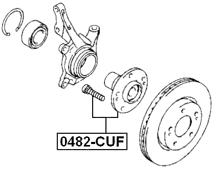 0482-CUF - FRONT WHEEL HUB