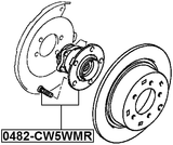 0482-CW5WMR - REAR WHEEL HUB