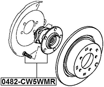 0482-CW5WMR - REAR WHEEL HUB