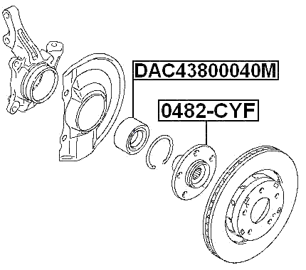 0482-CYF - FRONT WHEEL HUB