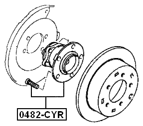0482-CYR - REAR WHEEL HUB