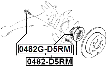 0482-D5RM - REAR WHEEL HUB